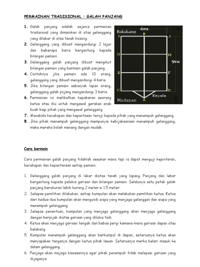 Permainan Tradisional Galah Panjang