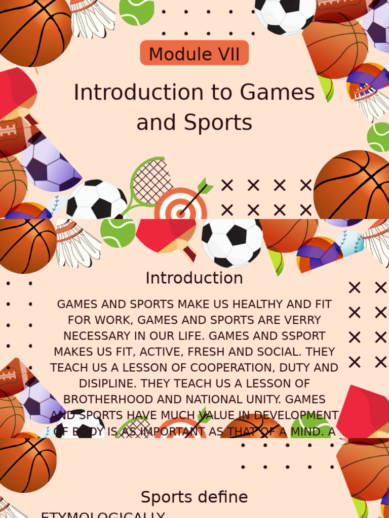 Importance of Games and Sports | PDF | Sports