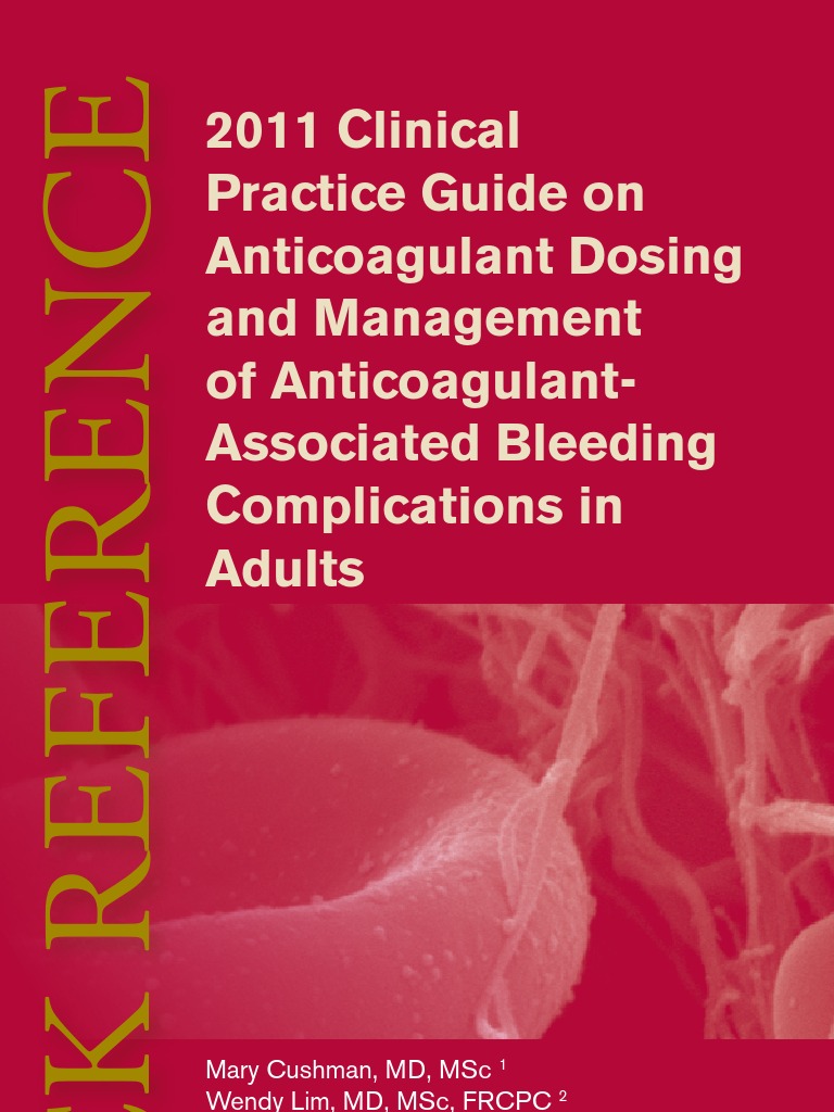 Anticoagulant Pocket Guide | PDF | Bleeding | Drugs