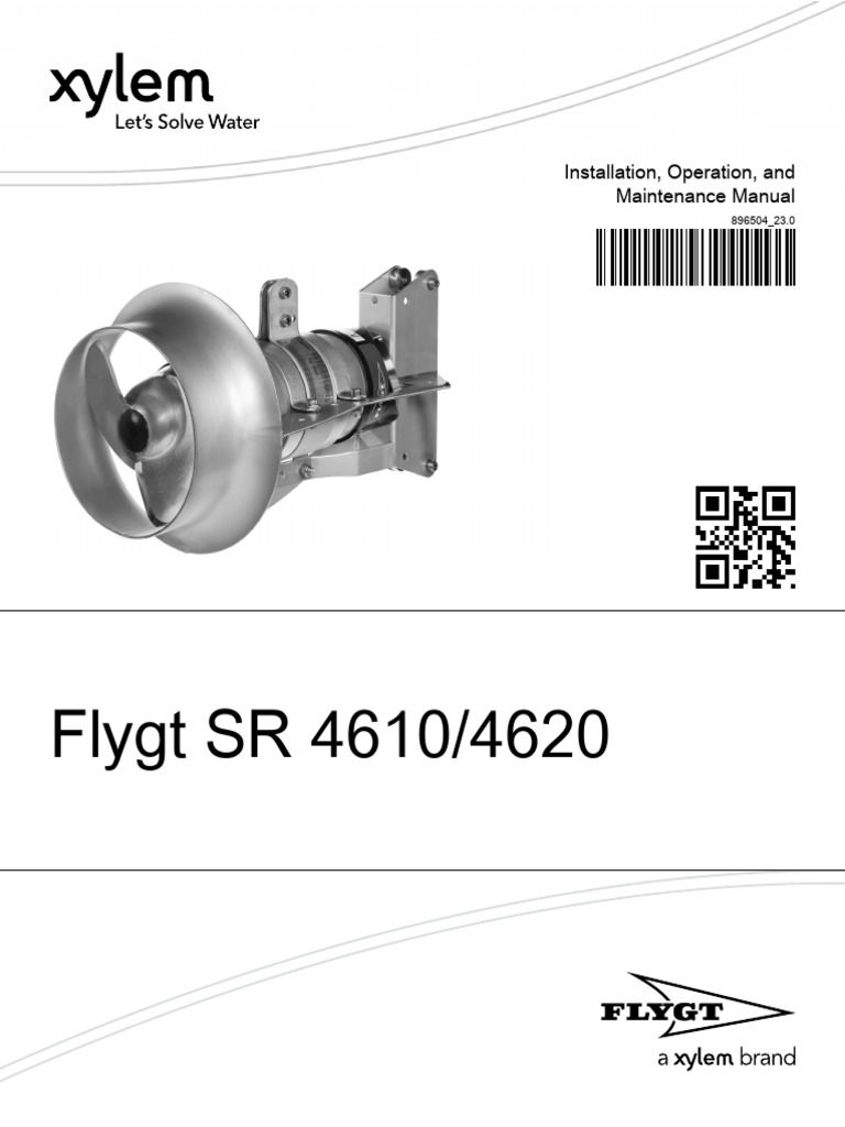 Flygt SR 4610/4620 Manual Guide | PDF | Waste | Liquids