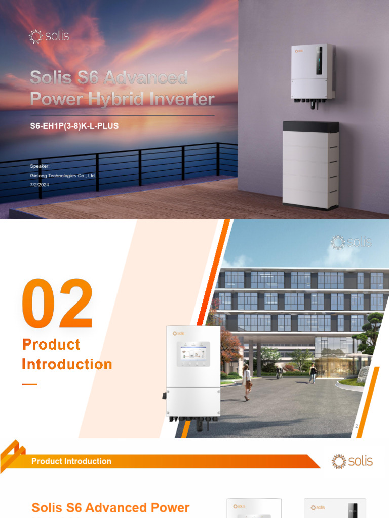 Solis S6-EH1P(3-8)K-L-PLUS Manual | PDF | Electrical Grid | Power Inverter