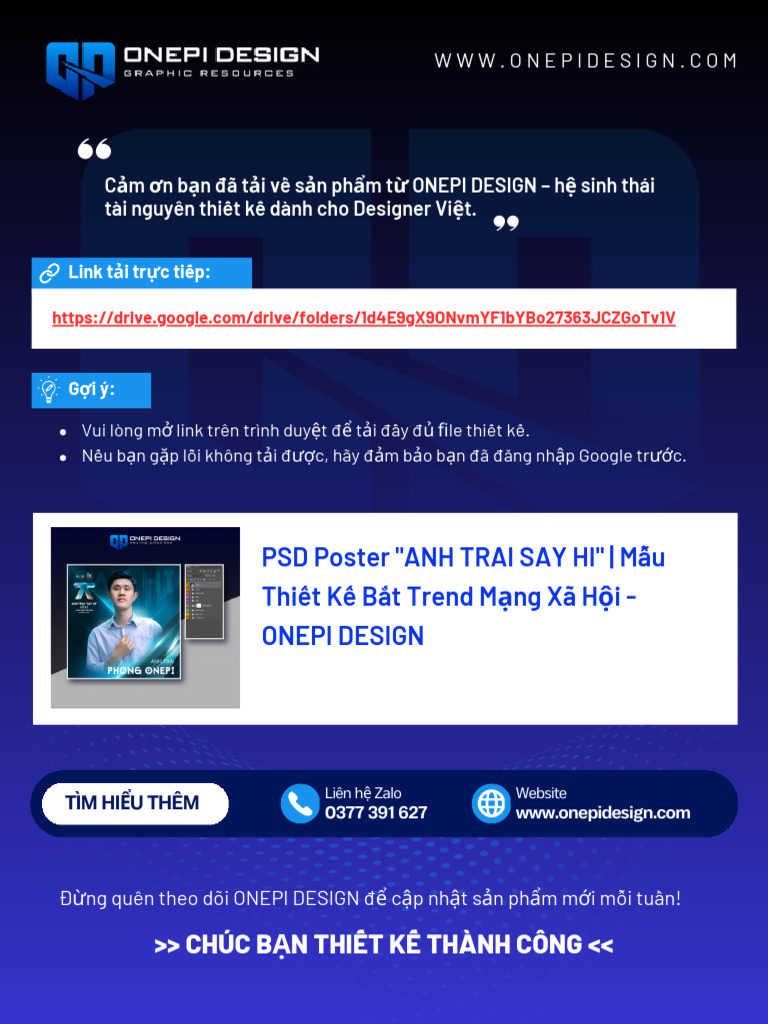 PSD Poster Anh Trai Say Hi Mau Thiet Ke Bat Trend Mang Xa Hoi Onepi ...