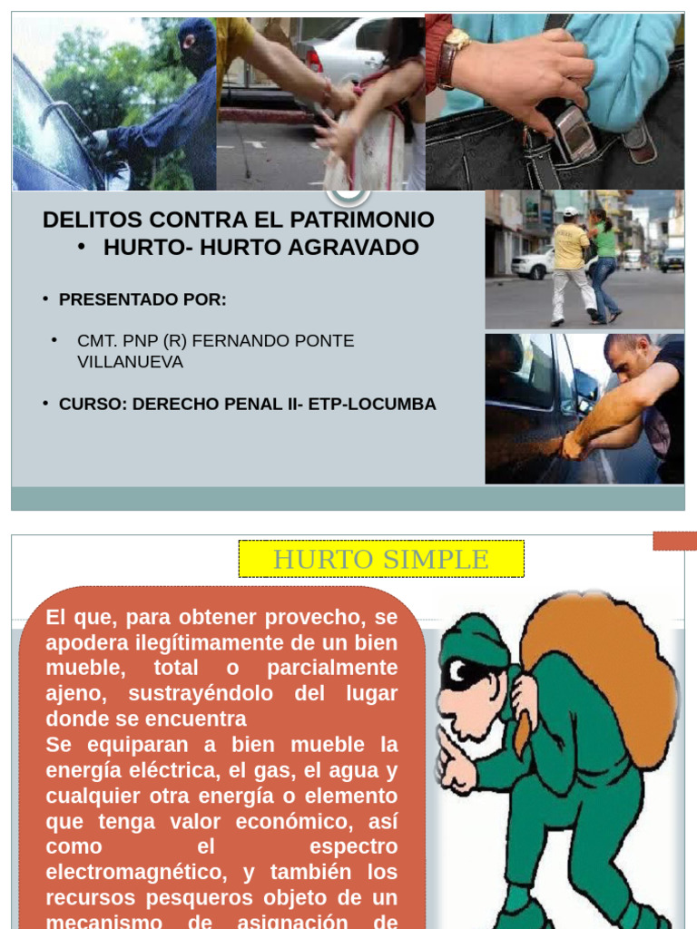 Hurto y Hurto Agravado | PDF | Robo | Derecho privado