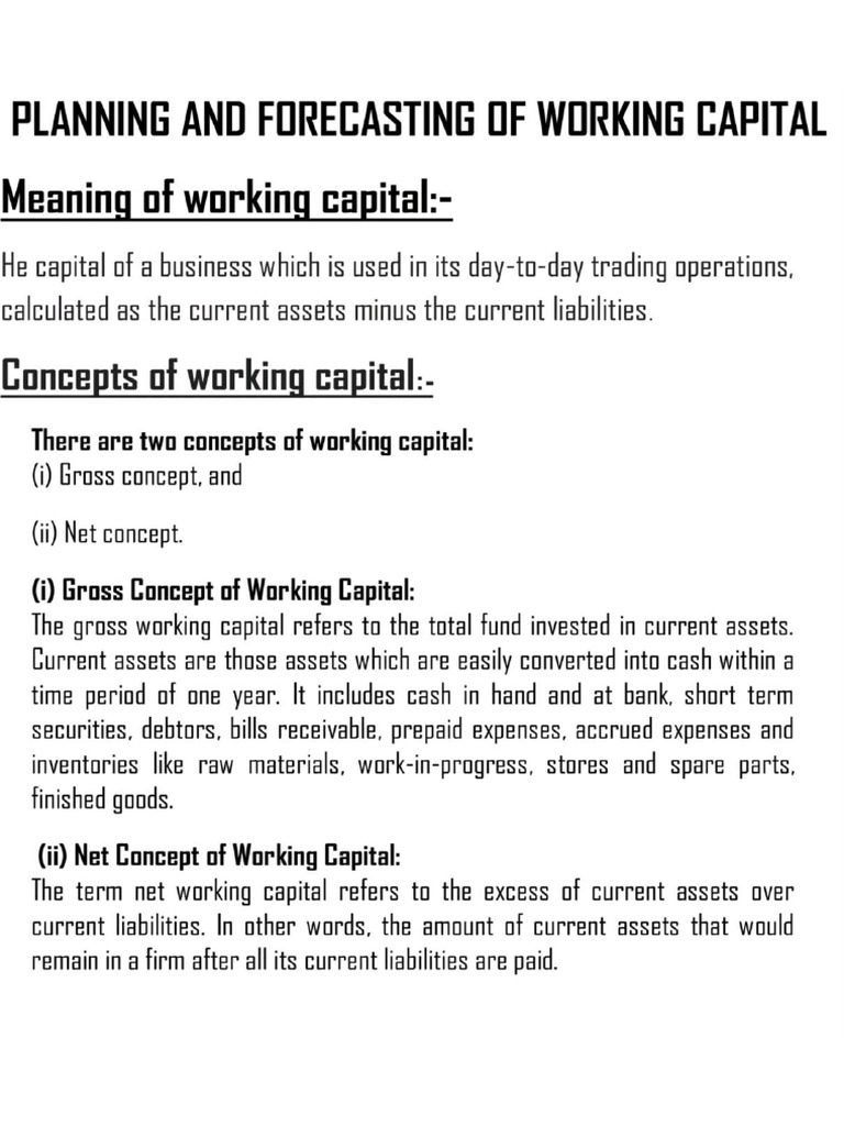 Unit - 3 FM Theory Notes (WCM) | PDF