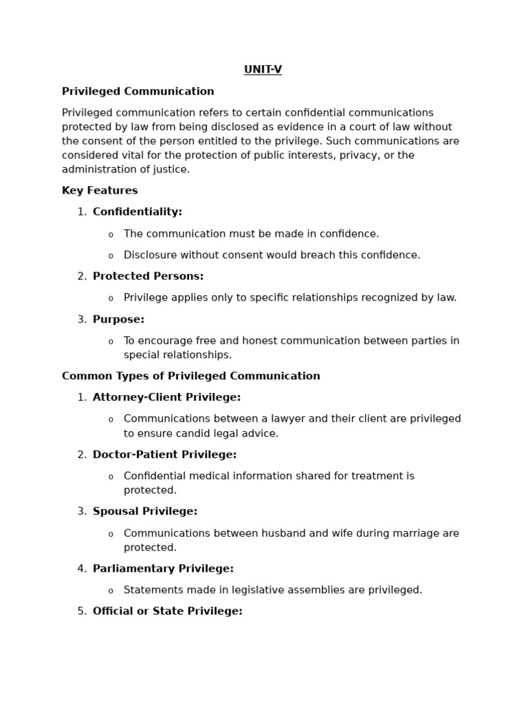 Understanding Privileged Communication and Testimony | PDF | Witness ...