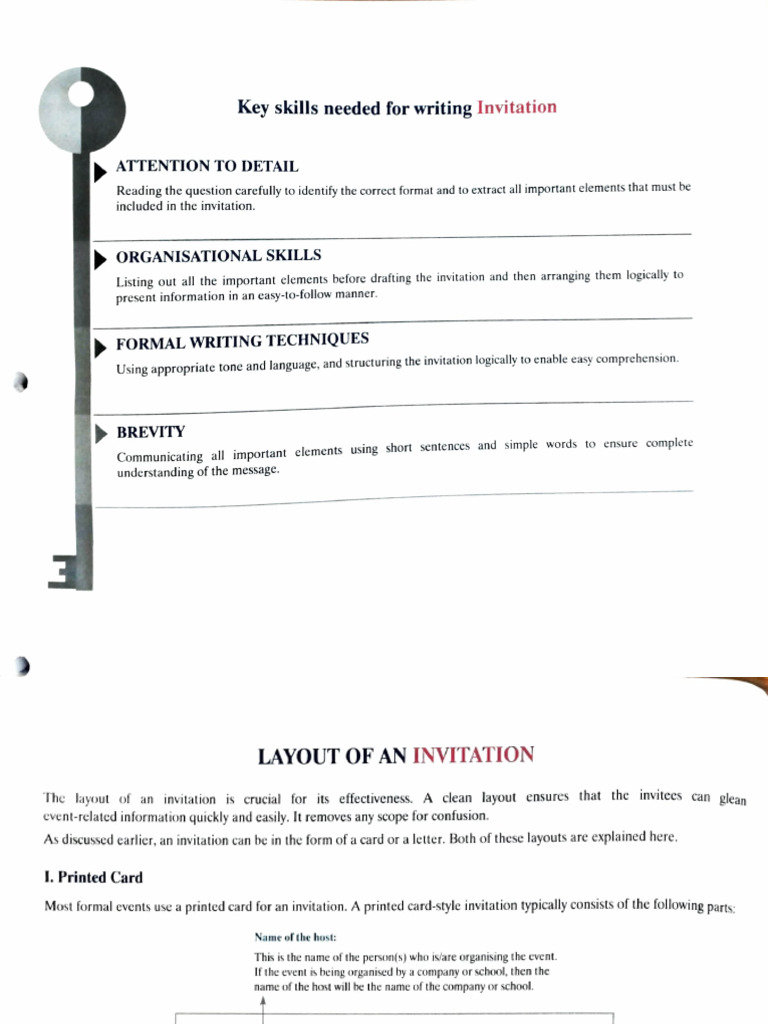 Essential Skills for Writing Invitations | PDF | Madam