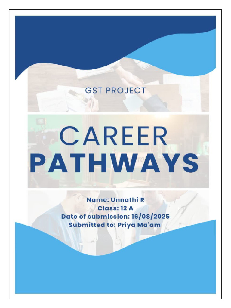 Career Pathways Project CBSE Style | PDF | Business
