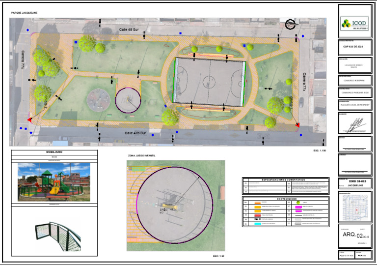 Diseño del Parque Jacqueline en Bogotá | PDF