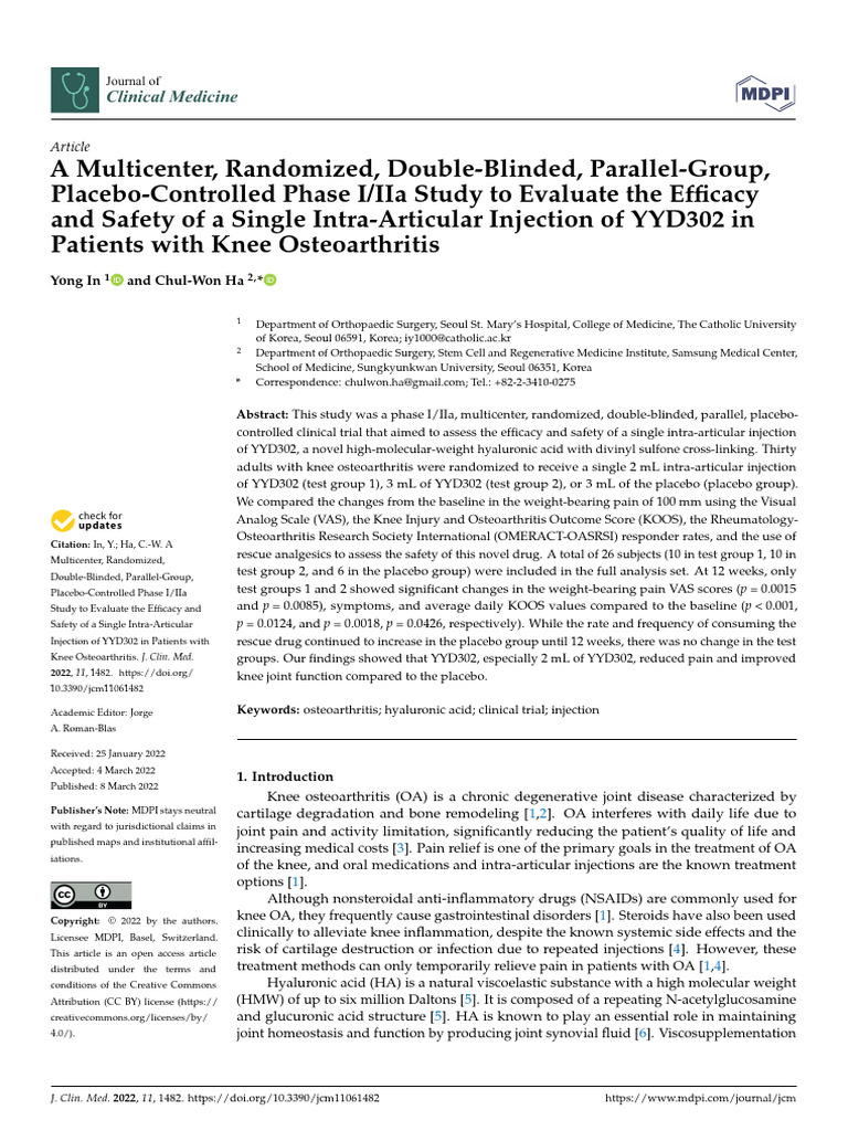 A Multicenter Randomized Double Blinded Parallel Group Placebo