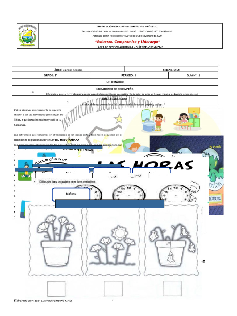 GUIA SOCIALES 1° SDFGSF GSDFG Sdfgss SDF Gs | PDF | Aprendizaje ...