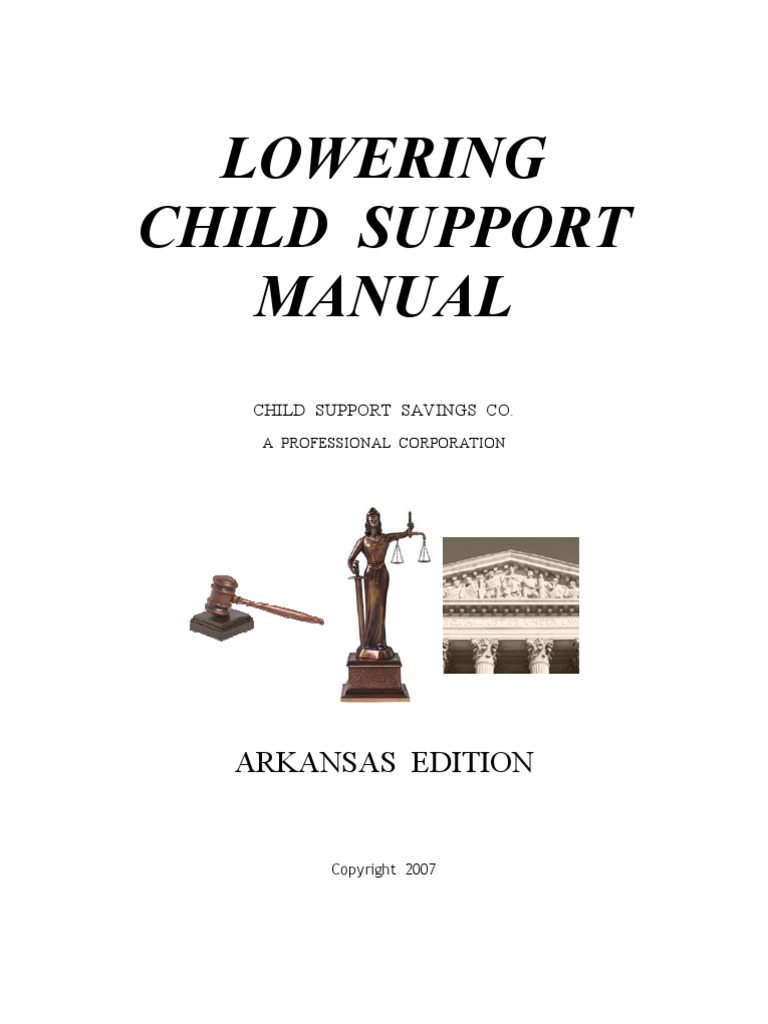 Lowering Child Support Manual Arkansas Edition | PDF | Child Support ...