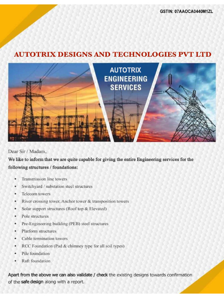 Autotrix Engineering Services | PDF