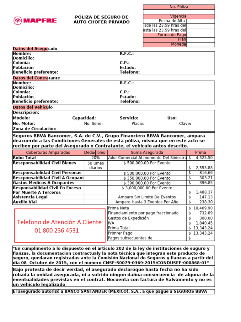 MAPFRE | PDF | Seguro | Póliza de seguros