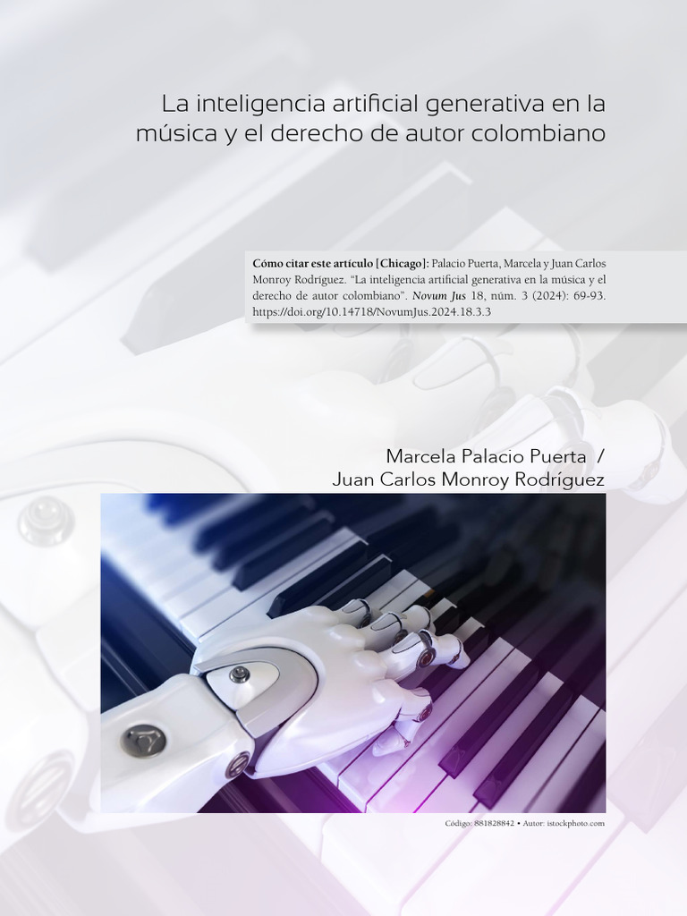 IA Generativa y Derecho de Autor en Música | PDF | Inteligencia ...