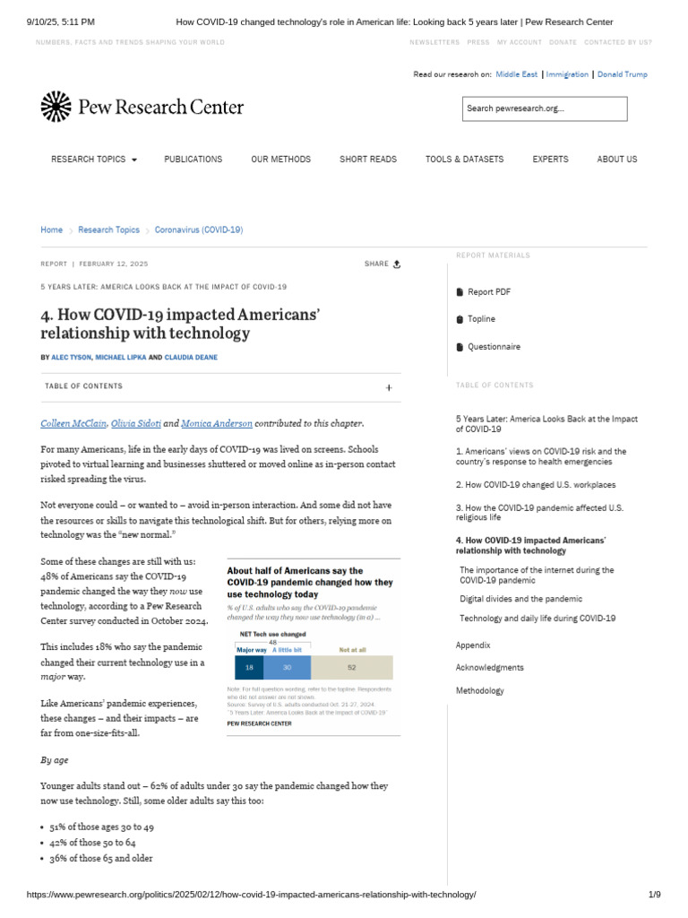 How COVID-19 Changed Technology's Role in American Life - Looking Back ...
