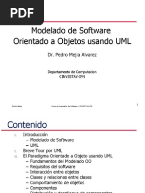 Modelado Uml 1 Lenguaje Unificado De Modelado Ingenieria De