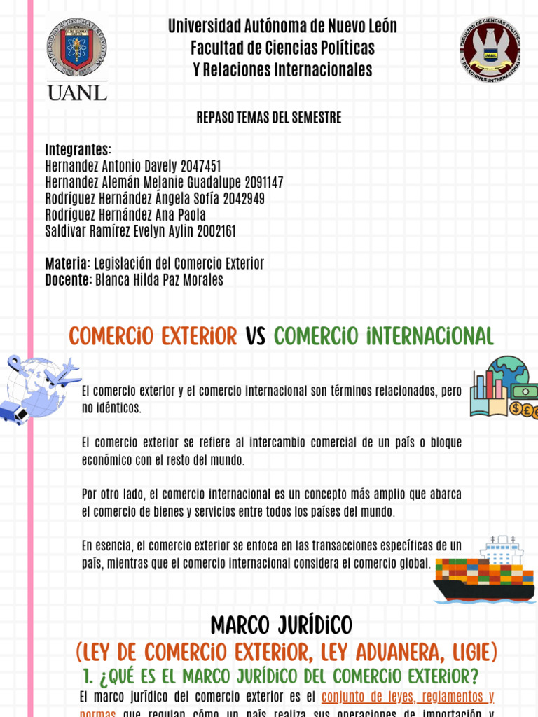 Marco Jurídico del Comercio Exterior en México | PDF | aduana | Arancel