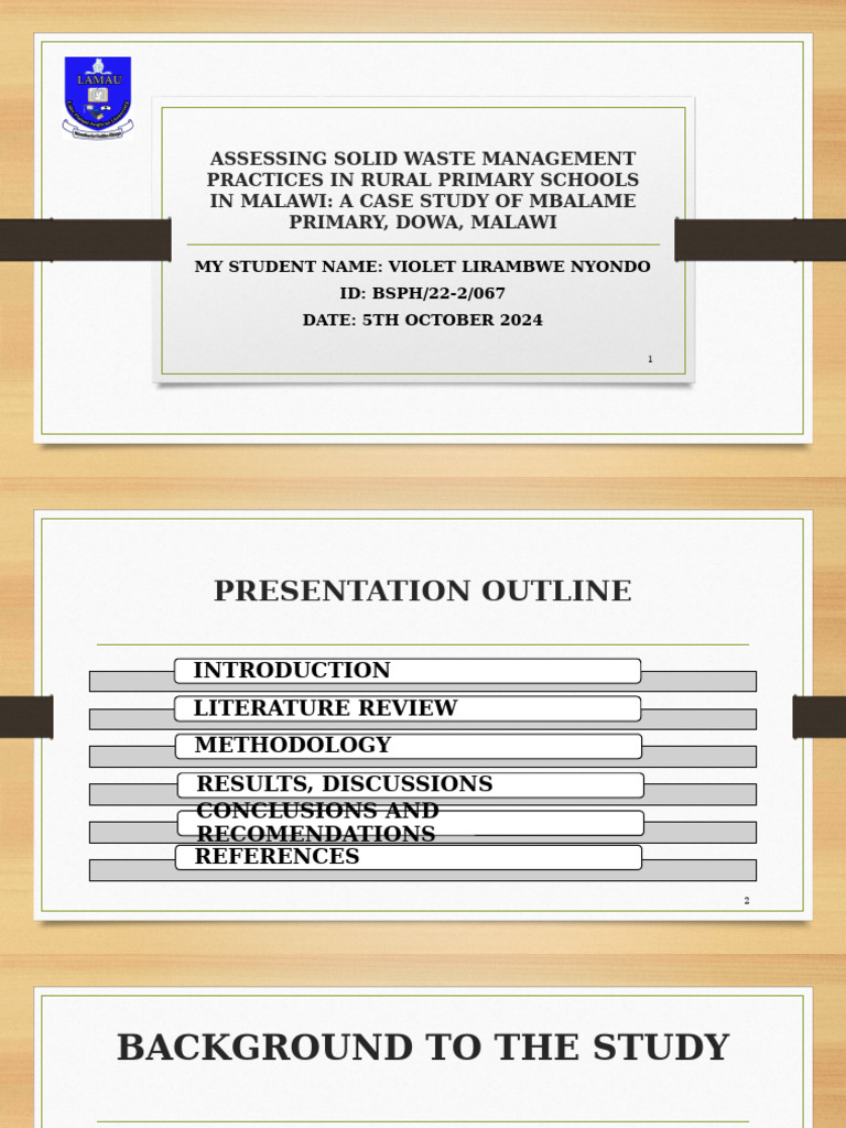 Assessing Solid Waste Management Practices in Rural Primary Schools in ...