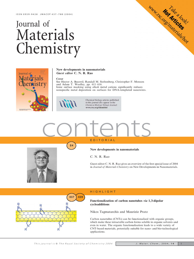 Advances in Nanomaterials Research | PDF | Nanomaterials | Nanoparticle