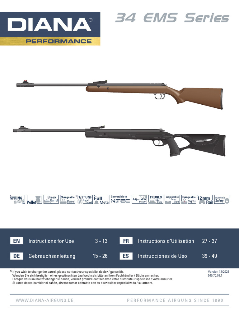 Air Rifle User Manual & Safety Guide | PDF | Gun Barrel | Trigger ...