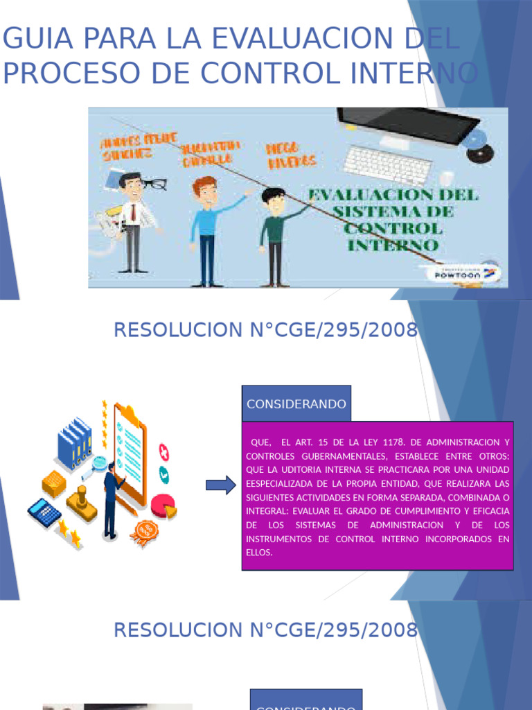 Guía de Evaluación del Control Interno | PDF | Planificación | Auditoría