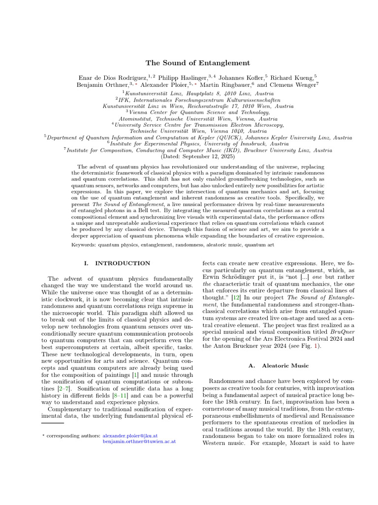 The Sound of Entanglement | PDF | Quantum Entanglement | Quantum Mechanics
