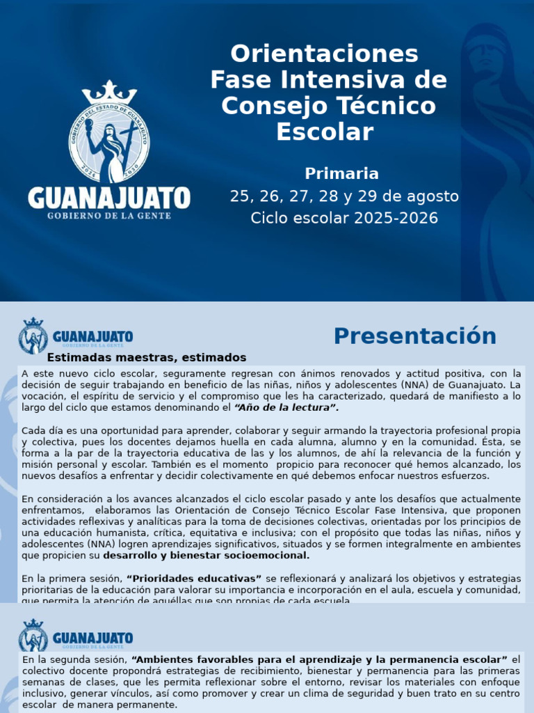 Orientaciones Consejo Técnico Escolar 2025 | PDF | Literatura ...