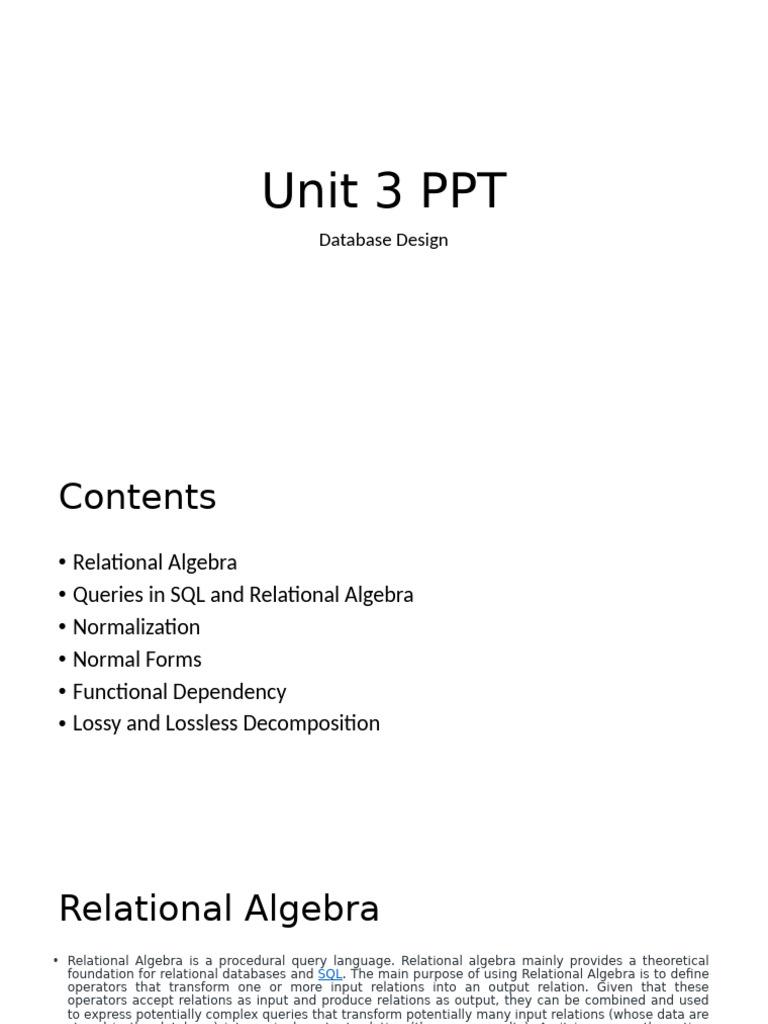 Database Design: SQL & Normalization Guide | PDF | Relational Model ...