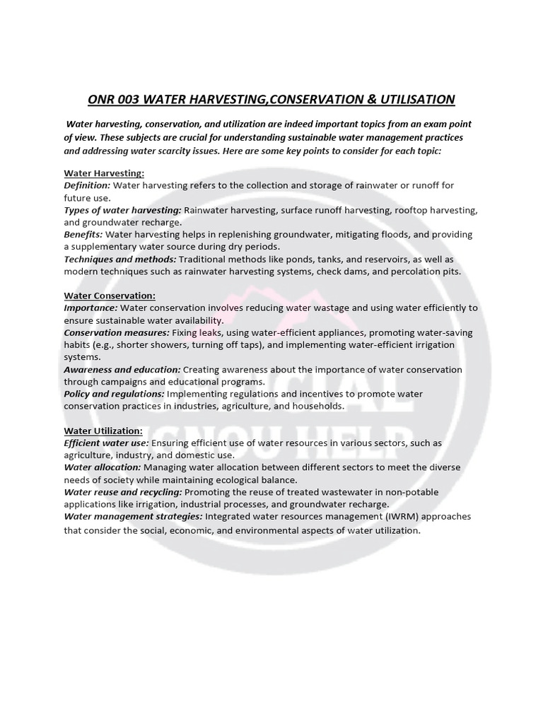ONR-3 Important Topics | PDF
