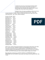 Download harga raket by Ray Subandriya SN91614775 doc pdf