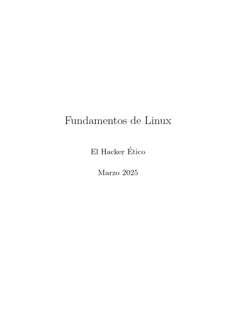 Fundamentos Esenciales de Linux | PDF | Distribución de Linux | Archivo ...