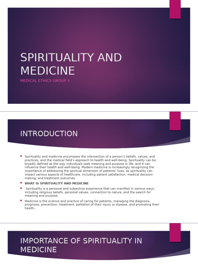 Integrating Spirituality in Medicine | PDF | Well Being | Medicine