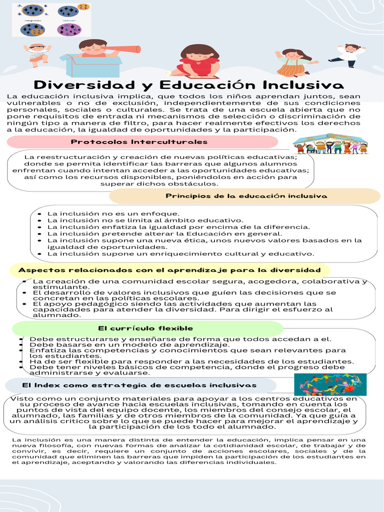 Diversidad y Educación Inclusiva | PDF | Inclusión (Educación ...