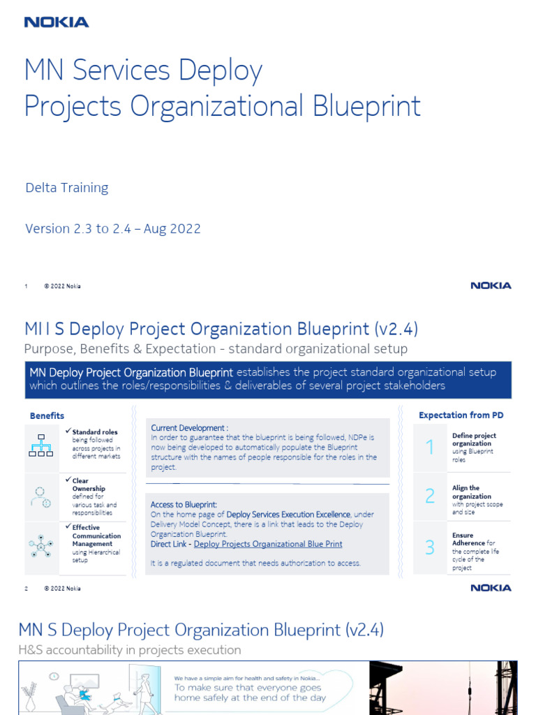 Nokia Deploy Projects Org Blueprint v2.4 | PDF | Procurement | Project ...