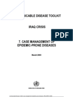 Communicable Disease Toolkit Iraq Crisis: March 2003