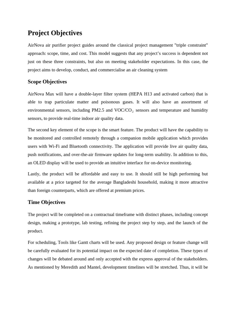 Project Objectives (Farhan) | PDF | Usability