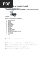 Components of A Motherboard