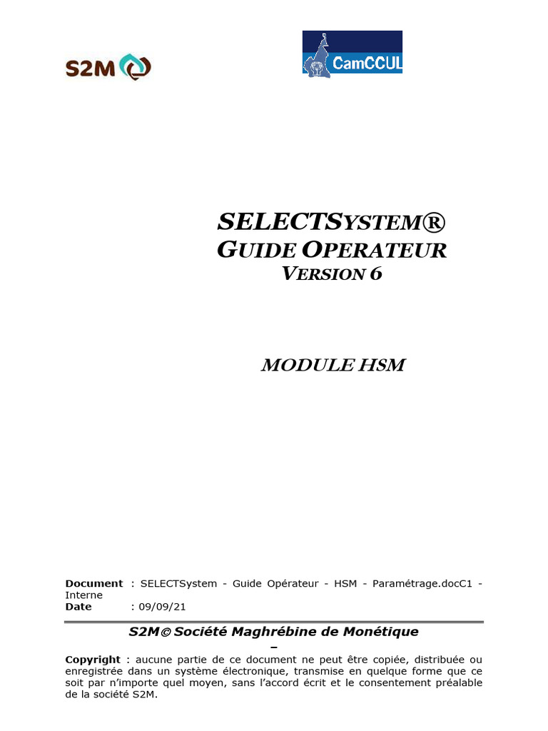 Guide Opérateur HSM SELECTSystem V6 | PDF | Mathématiques appliqués ...