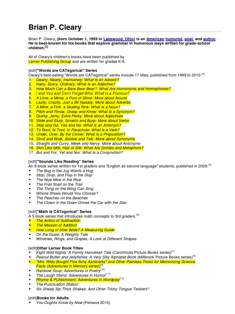 Brian P Cleary Pdf Adverb Syntax