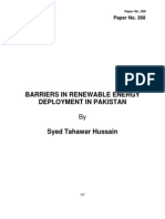 Barriers in Renewable Energy Deployment in Pakistan: Paper No. 268