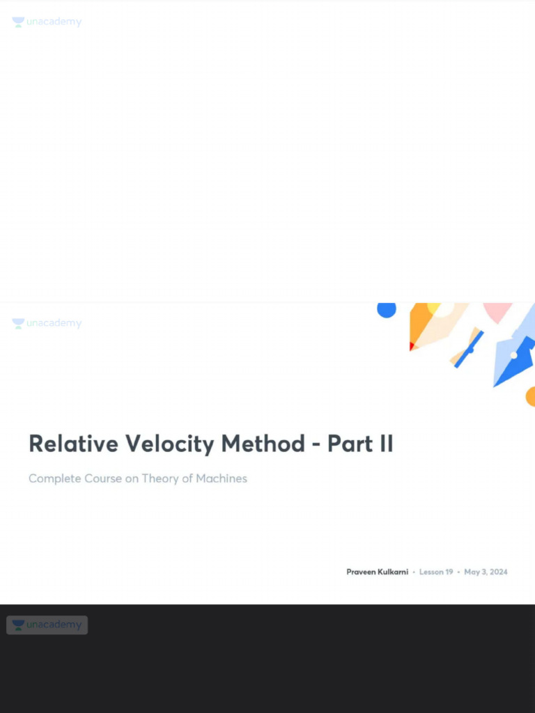Relative Velocity Method Part II With Anno | PDF