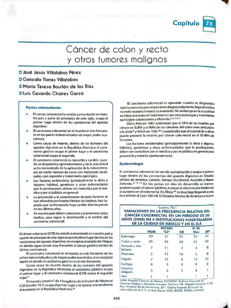Cancer de Colon | PDF | Cáncer colonrectal | Cáncer