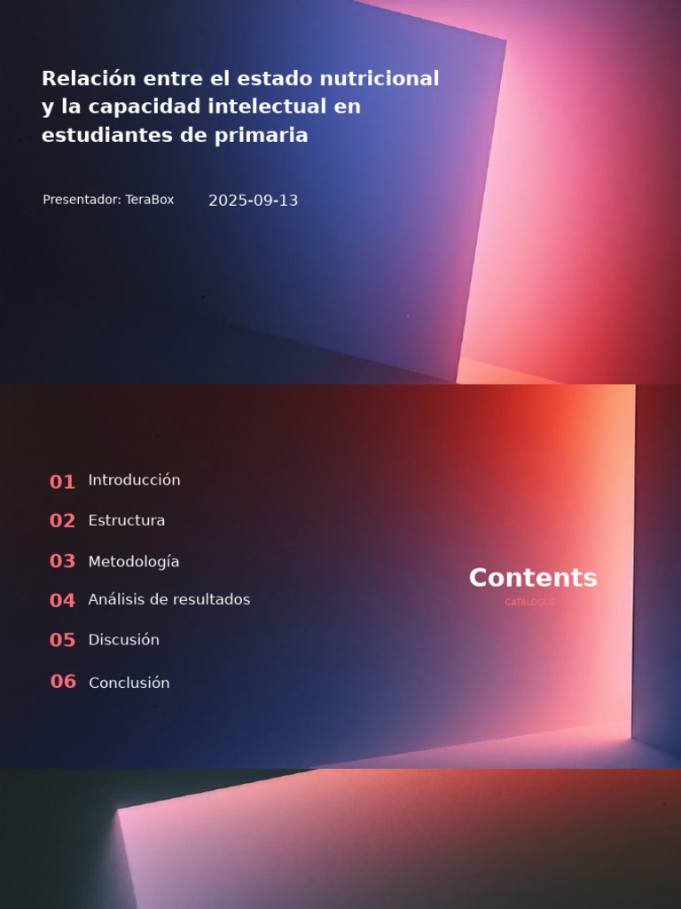 Relación Entre El Estado Nutricional y La Capacidad Intelectual en ...