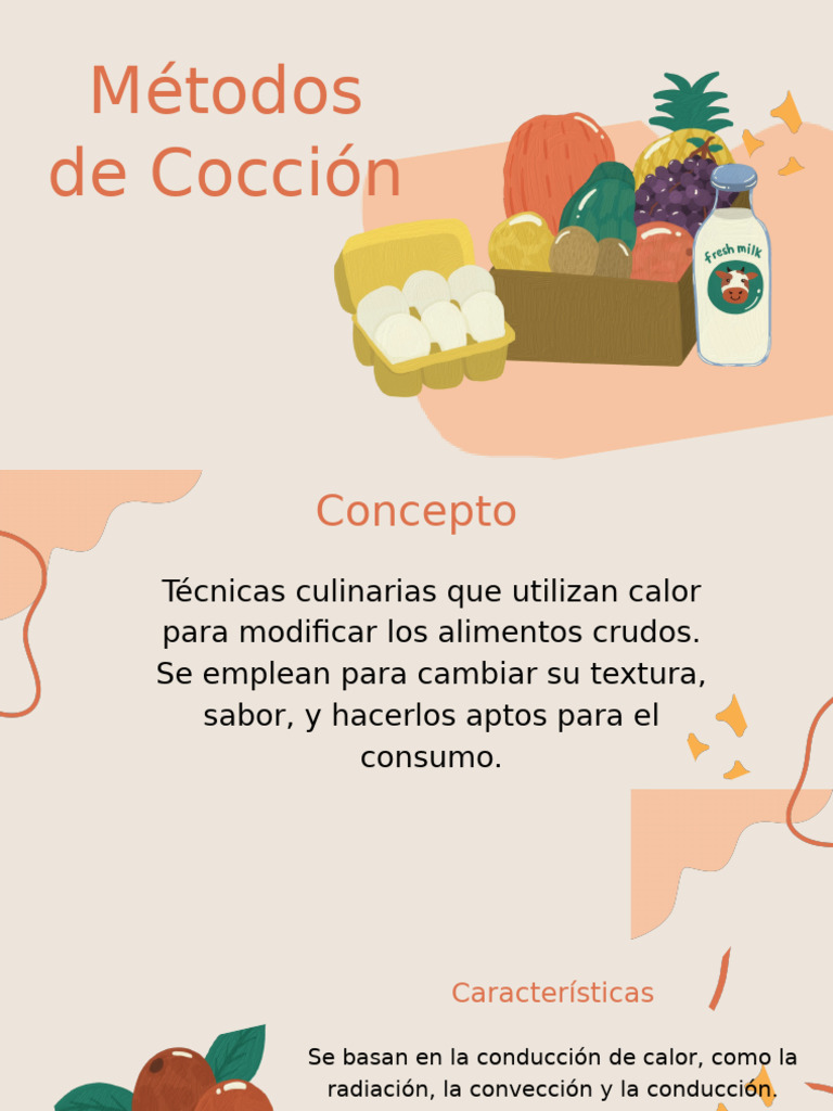 Métodos de Cocción: Técnicas y Tipos | PDF | Cocinando | Hirviendo