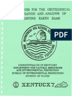 Guidelinesforthe Geotechnical Investigationand Analysisof Existing Earth Dams