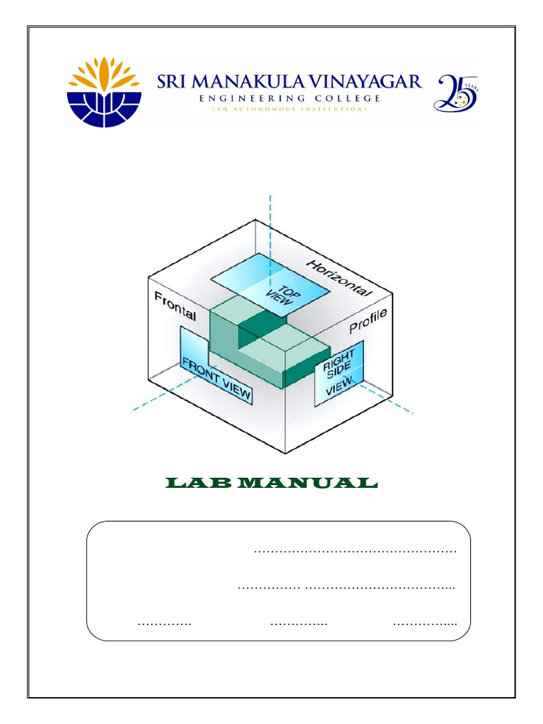 Engineering Graphics Lab Manual: AutoCAD | PDF | Window (Computing ...