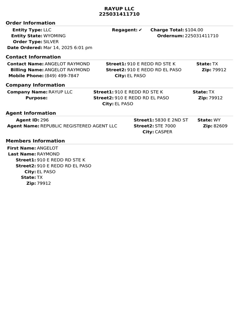 Order Review 225031411710 | PDF