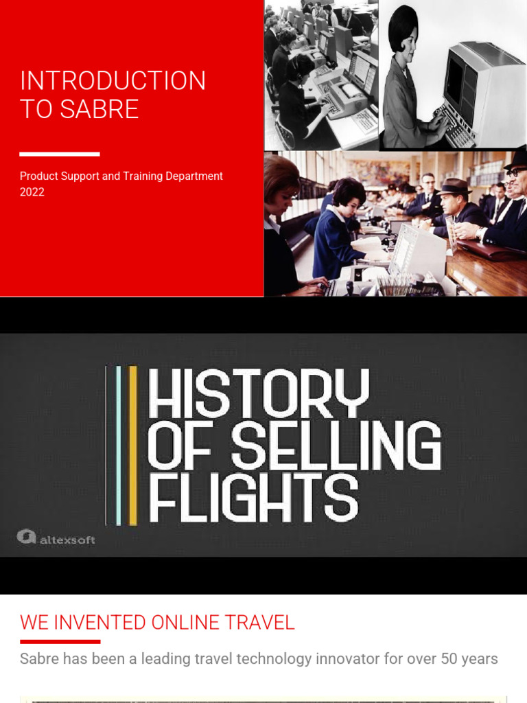 Sfts - Module - 2 - 2022 - Introduction To Sabre | PDF | Airlines ...