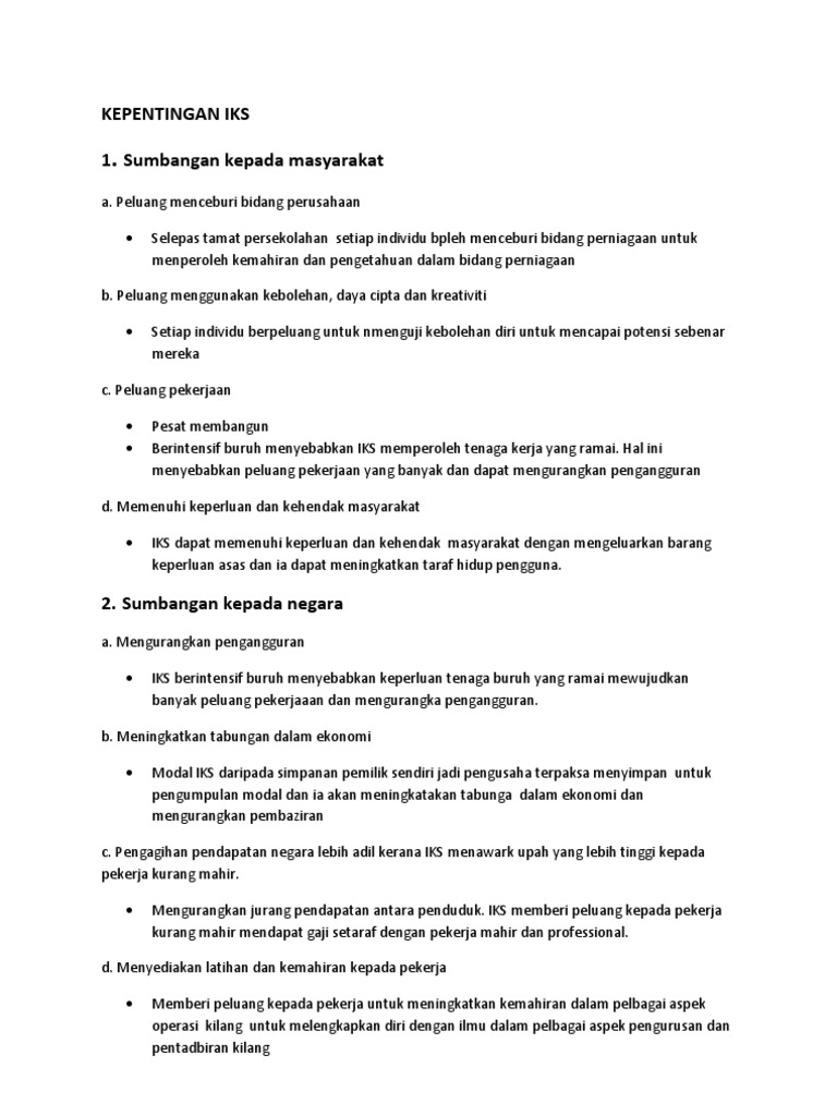 Sumbangan Pks Kepada Ekonomi Negara Stpm Yamatokil