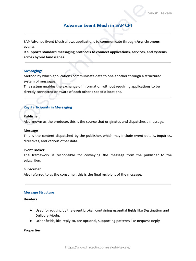 SAP Advanced Event Mesh Overview | PDF | Computing | Information Technology